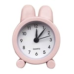 Oppal Créatif Mignon Mini métal Petit réveil électronique Petit réveil, Horloge pour Le Jour de Pâques (Rose)