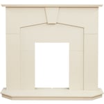 Adam Abbey Fireplace in Stone Effect, 48 Inch