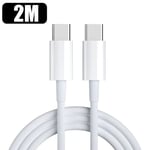 Nnbili-Adaptateur De Prise De Téléphone De Type C À 3.5mm,Charge Audio De Type C,Adaptateur Mx Pour Ipad Pro,Samsung S24,Xiaomi,Huawei,Pd 60w,2 En 1 - Type 60w C-C 2m