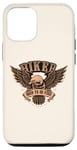 iPhone 14 Pro Vintage Eagle Rider Born to Be Free Retro Biker Motorcycle Case