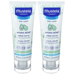 mustela® Bébé Enfant Hydra Bébé® Crème Visage Peau Normale 2x40 ml