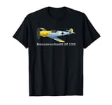 Messerschmitt Bf 109 German WW2 Fighter Plane Warplanes T-Shirt