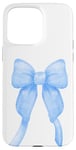 Coque pour iPhone 15 Pro Max Bleu coquette