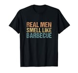 Funny Bbq Grilling Lovers Real Men Smell Like Barbecue T-Shirt