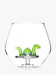 Bar Bespoke Loch Ness Monster in a Glass Tumbler, 400ml, Clear