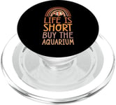 Life Is Short Buy The Aquarium Bohemian Rainbow Boho PopSockets PopGrip for MagSafe