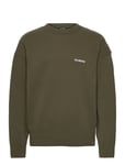 Logo Relaxed Knit Sweater Green HAN Kjøbenhavn