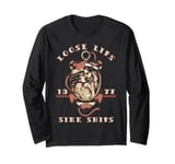 Loose Lips Sink Ships, Old School Nautical Tattoo, 1977 Long Sleeve T-Shirt