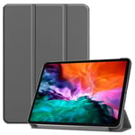 iPad Pro 12.9 5th Gen (2021) Fodral Tri-fold Grå