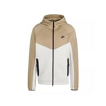 NIKE FB7921-121 M NK TCH FLC FZ WR HOODIE Sweatshirt Men's SUMMIT WHITE/KHAKI/BLACK Size L