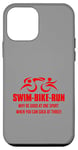 Coque pour iPhone 12 mini SWIM BIKE RUN Triathlete-Why be good at one sport? Triathlon