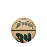 Wilson Basketball, NBA Player Icon Mini, Giannis Antetokounmpo, Milwaukee Bucks, Outdoor and Indoor