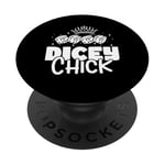 Dicey Chick Dice Game Farkle PopSockets Adhesive PopGrip