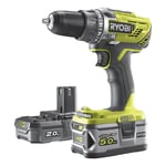 Drill Ryobi R18Dd3-252S 18V 1X5,0Ah + 1X2,0Ah