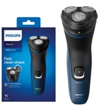 Philips Men’s Dry Cordless Shaver Fast Clean Shave Series 1000 Corded