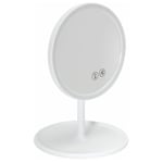 Paris Prix - Miroir Lumineux Led Sans Fil 'Enceinte' 26cm Blanc