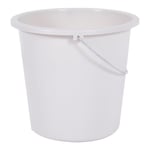 EDA PLASTIQUE Seau 10 L - Blanc cérusé - Ø 28 x H 25,5 cm