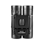 8x21 Compact Zoom Binoculars Long Range Folding HD Powerful Mini Telescope Bak4 FMC Optics Sports Black Kids Telescope binoculars for adults bird watching (Color : 8x21)