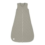 LÄSSIG Sac de couchage bébé toutes saisons sans manches unisexe/Sleeping Bag Interlock Speckles olive, Taille 50/56 0-2 mois