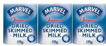 Marvel Original Dried Skimmed Milk Powder 175g (Pack of 3) Free Shipping