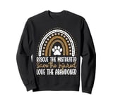 Rescue Save Love, Animal Rescue Dog Cat Lovers Sweatshirt