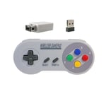 Trådlös Spelkontroll 2.4G Gamepad Joypad Joystick Kompatibel med SNES Mini PC Windows NS Switch