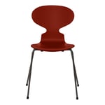 Fritz Hansen - Myran 3101 Venetian Red Lackad/Warm Graphite - Matstolar - designer_arne_jacobsen - Röd - Metall/Trä