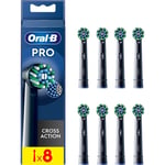 Brossette dentaire ORAL-B Cross Action Black x8 X-filaments