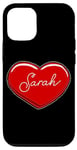 iPhone 12/12 Pro Hand Drawn Heart Sarah - First Name Hearts I Love Sarah Case