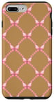 Coque pour iPhone 7 Plus/8 Plus étui pro max couleur désert mignon rose floral avec papillon