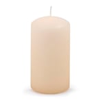 ONAU HOME - 1 bougie pilier classique/crème - 11,5 x 6 cm de diamètre - Non parfumée - Pour la décoration - Durée de combustion : 38 heures - Beige/crème