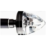 Styret motogadget - Styreblinkers mo blaze cone klar silver polerad