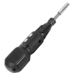 (Black)Cordless Electric Screwdriver With LED Light Alloy Steel 900mAh USB Ch GB