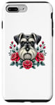 iPhone 7 Plus/8 Plus Roses Flowers Miniature Schnauzer Schnauzers Case