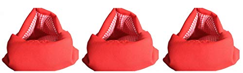 Lot de 3 sacs de cuisson pour pommes de terre au micro-ondes Rouge Réutilisable Pour régime alimentaire Sac cuisine