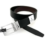 NIKE Reversible Belt (Black/Brown) Golf Swoosh Logo | Mens Size Medium (34-36")