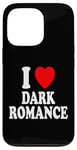 Coque pour iPhone 13 Pro I Heart (Love) Dark Romance Reading Romans Livres