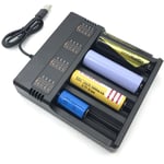 Chargeur Smart 18650 à 4 Emplacements de Batterie au Lithium Universel usb Intelligent pour Rechargeable