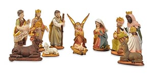 Riffelmacher 78322 Lot de 11 Figurines de crèche pour crèche de Noël 7 cm