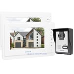 HOMSECUR 7inch Video Door Bell Intercom with 2 Monitors and Infrared Camera