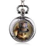 DSHUJC Montre de Poche, Montre de Poche à Quartz Pendentif Collier Montre Homme Montre Femme garçons Filles Cadeau