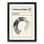 Big Box Art Book Cover Wuthering Heights Emily Bronte Framed Wall Art Picture Print Ready to Hang, Black A2 (62 x 45 cm)