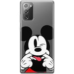 ERT GROUP mobile phone case for Samsung GALAXY NOTE 20 original and officially Licensed Disney pattern Mickey 052 optimally adapted to the shape of the mobile phone, partially transparent