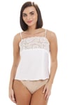 Luxury Satin Feel Lace Trim Camisole