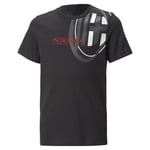 AC Milan 769336 FtblLegacy Tee Jr T-Shirt Unisex Kids Black-Tango Red 116