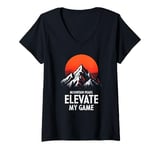 Womens Mountain Peaks:Outdoor Adventures Breath of the Wild Nature V-Neck T-Shirt