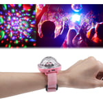 Mini Discokula Ljus, Led Disco Ljus Med 5 Lägen, Led Disco Ljus Usb Laddning Stjärnprojektor Ljus 1pcs-pink