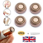 4 Pcs Flawless Hair Remover Replacement Heads Blade Finishing Touch Epilator Uk