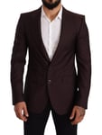 Dolce & Gabbana Blazer Sicilia Violet Laine Slim Fit Veste IT48/US38/M