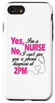 Coque pour iPhone SE (2020) / 7 / 8 Yes I'm A Nurse No I Can't Give You A Phone Diagnosis At 14h